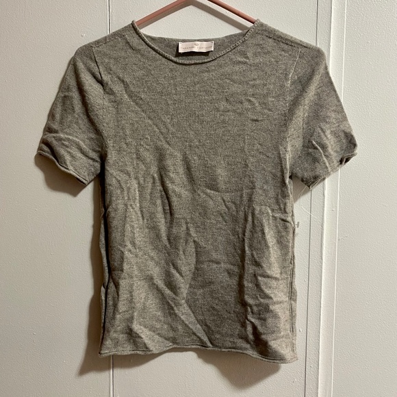 Cashmere Short Sleeve Sweater - Picture 1 of 4